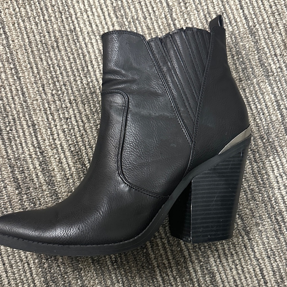 Sun + Stone Black Ankle Booties